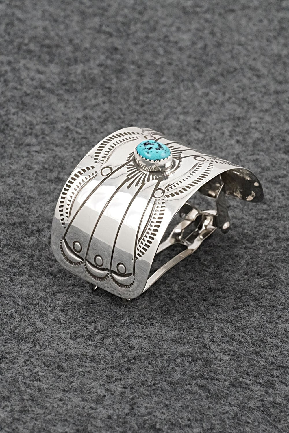 Turquoise & Sterling Silver Hair Barrette - Jolene Begay