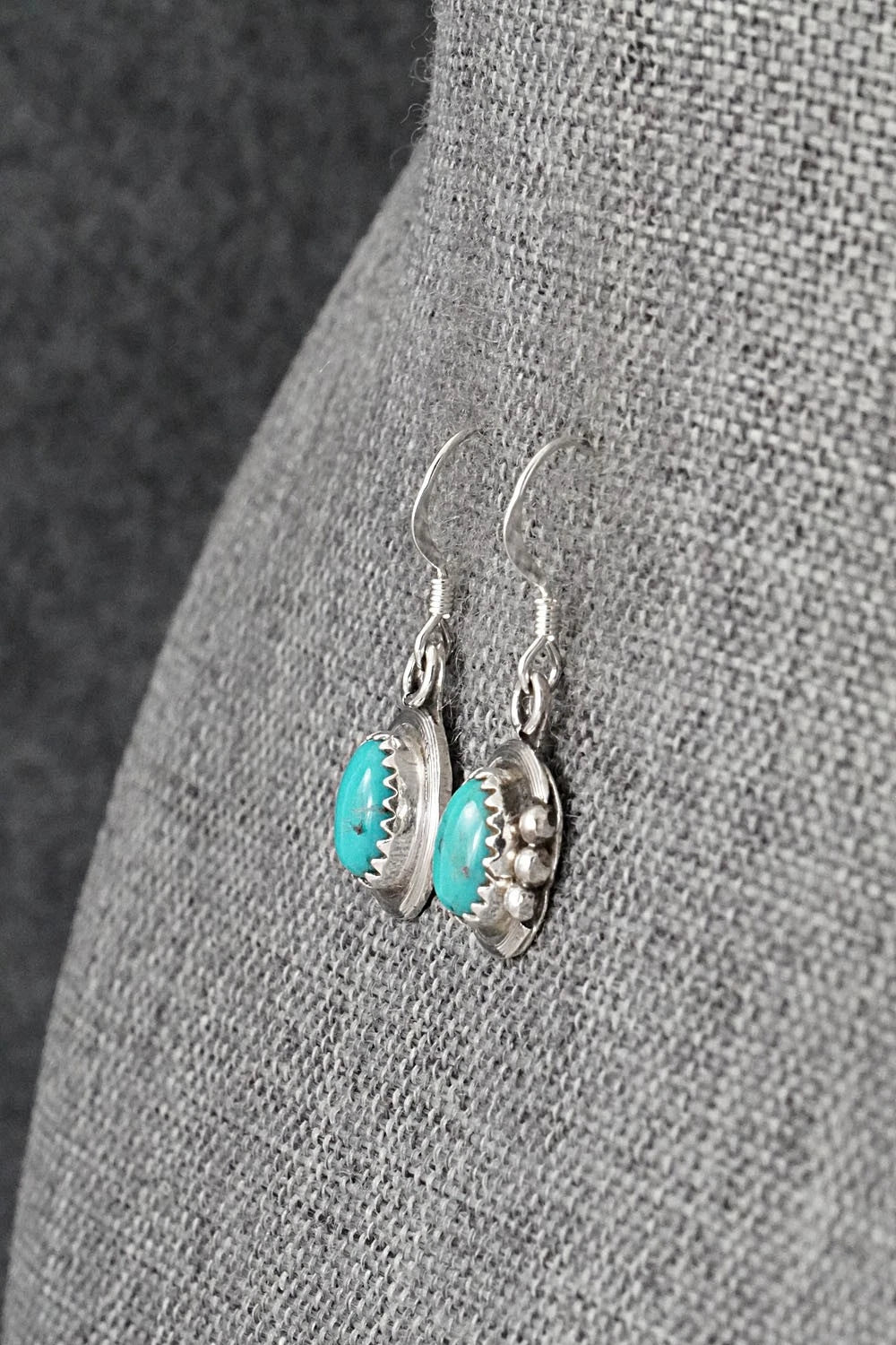 Turquoise & Sterling Silver Earrings - Rita Largo