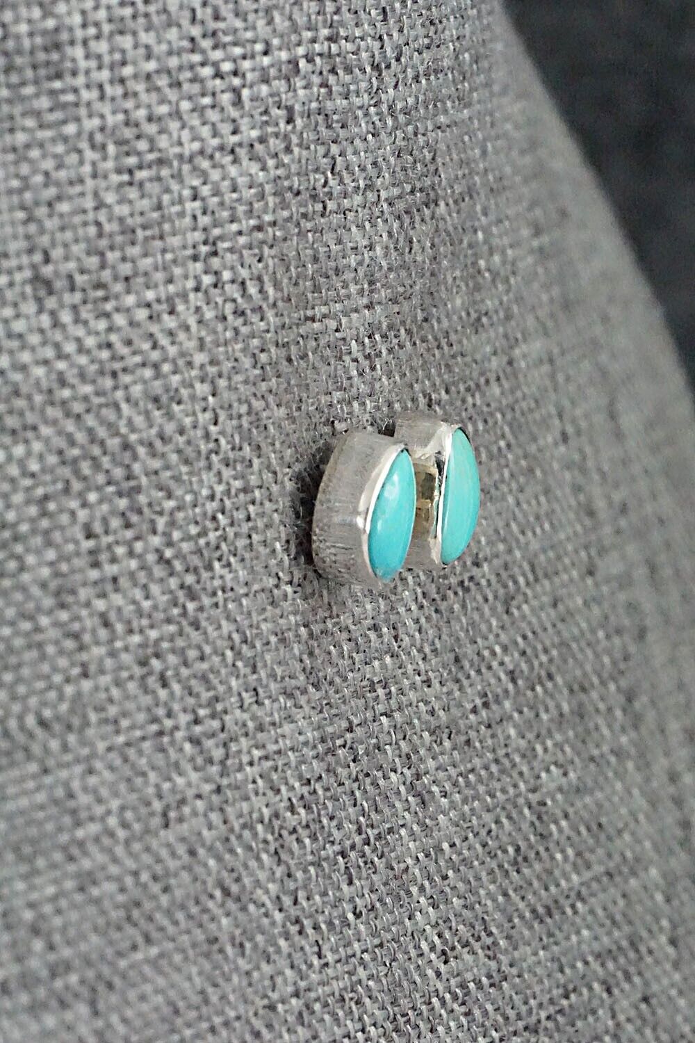 Turquoise & Sterling Silver Earrings - Marco Begaye