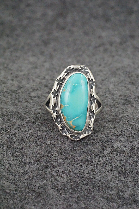 Turquoise & Sterling Silver Ring - Randy Boyd - Size 6.75