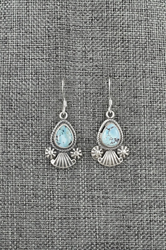 Turquoise & Sterling Silver Earrings - Verley Betone