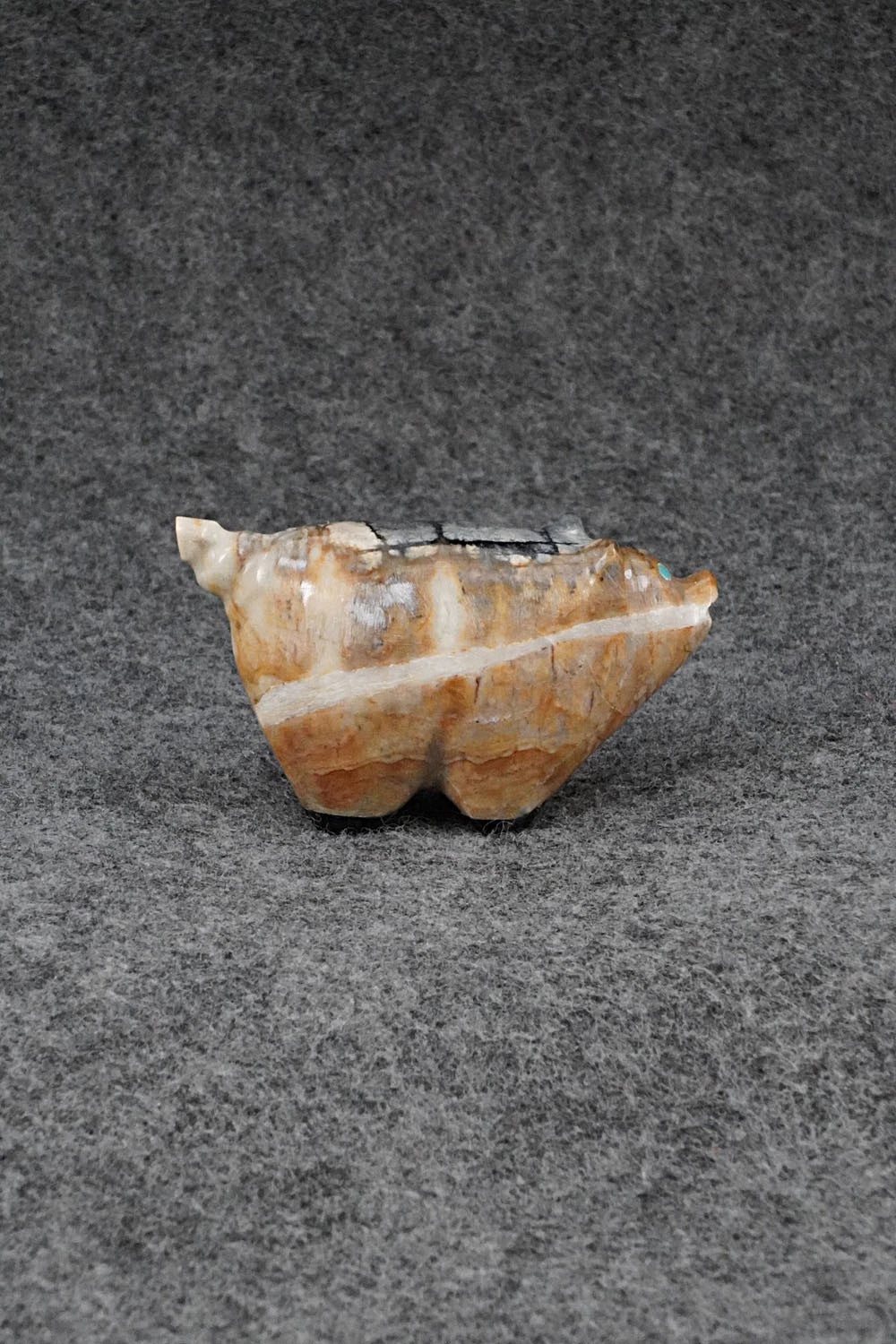 Pig Zuni Fetish Carving - Delvin Leekya
