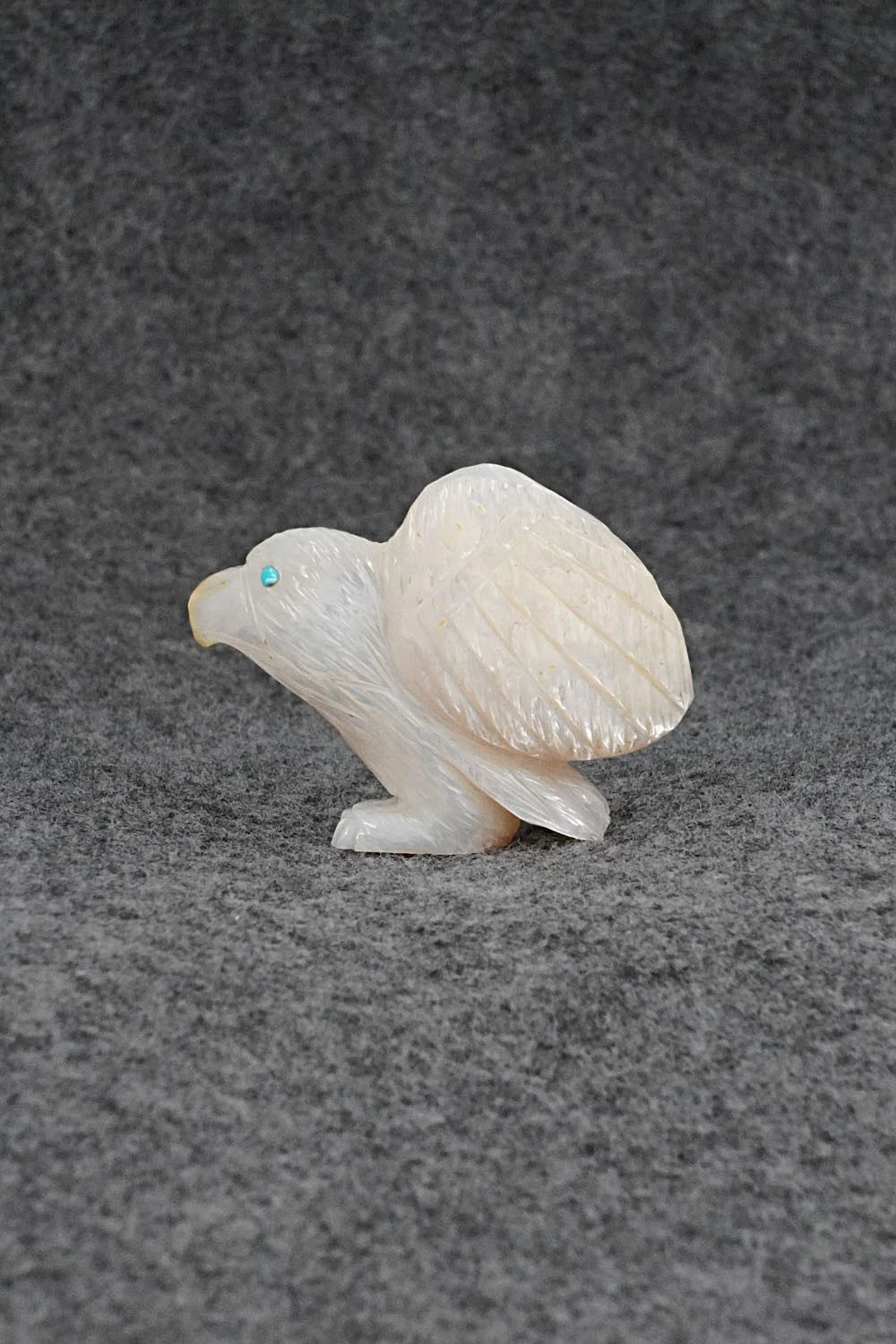 Eagle Zuni Fetish Carving - Jonas Hustito