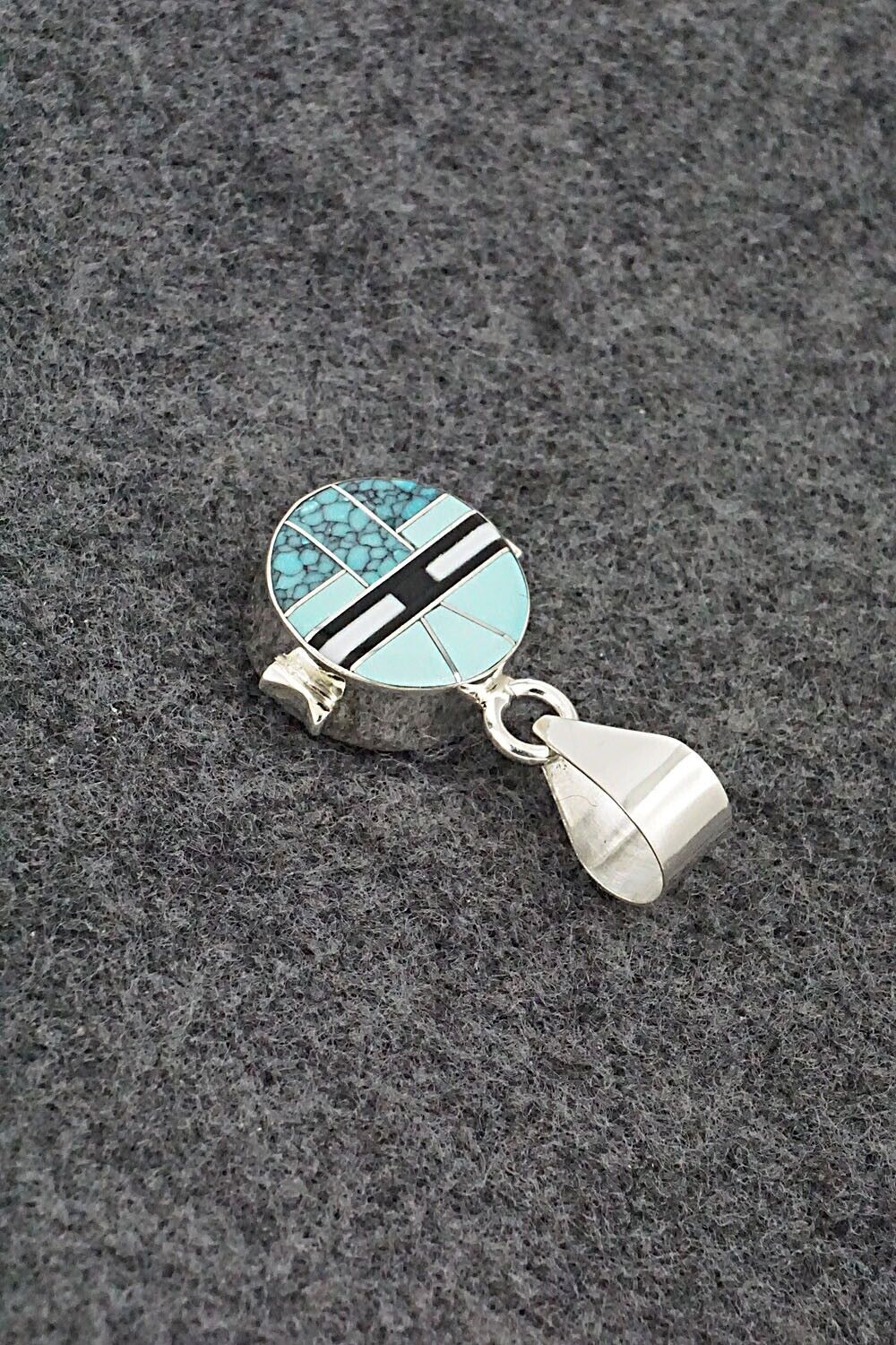 Multi-Stone & Sterling Silver Double-Sided Pendant - Edison Yazzie