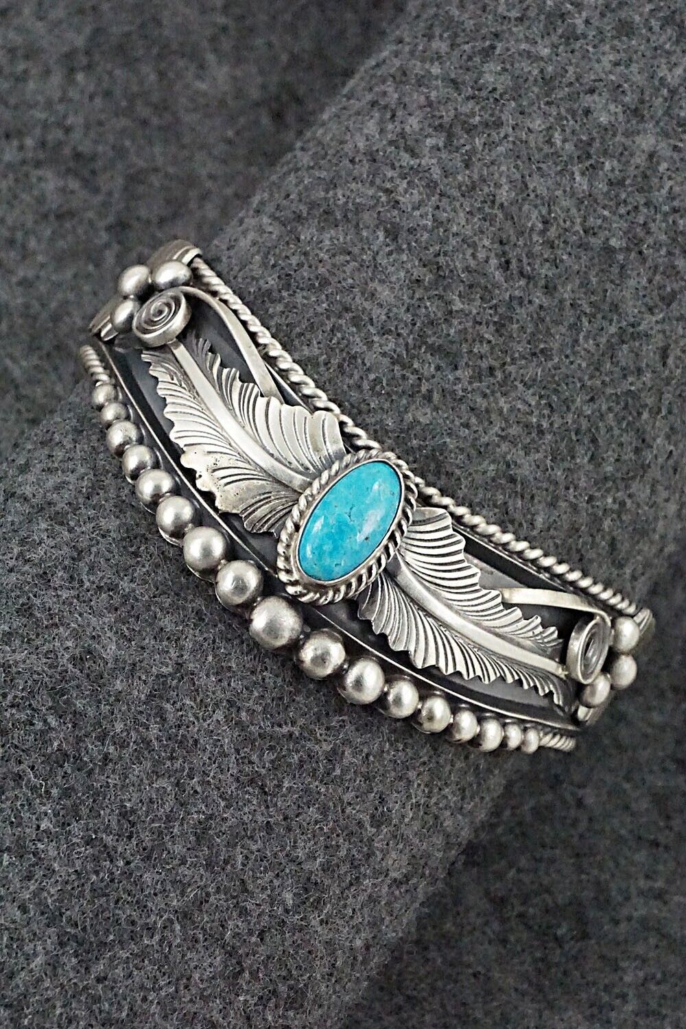 Turquoise & Sterling Silver Bracelet - Tom Lewis