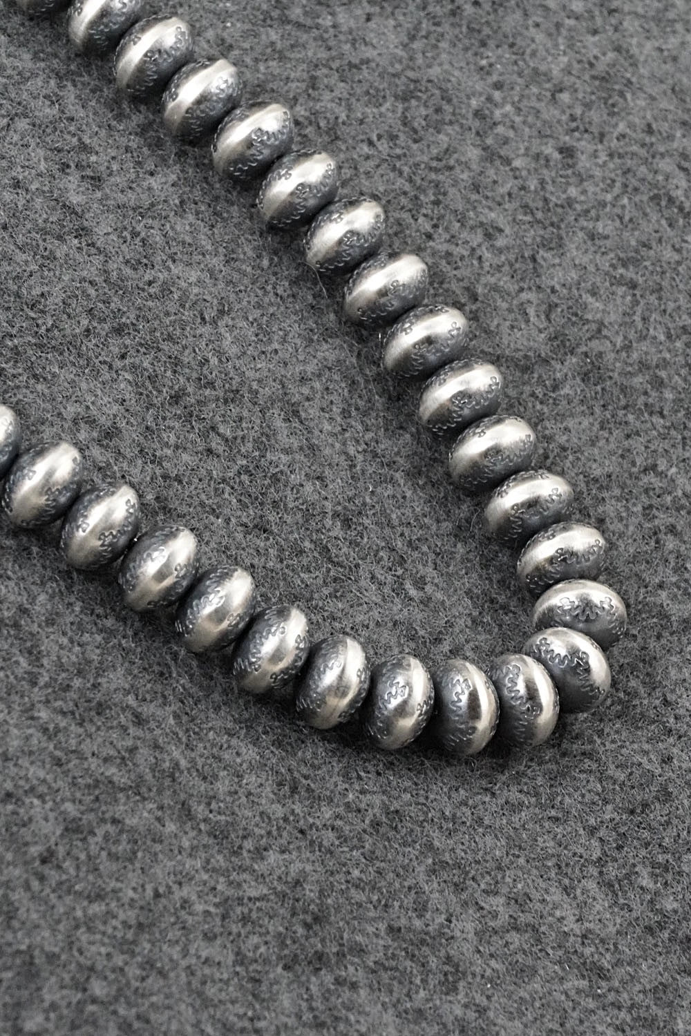 Sterling Silver Navajo Pearl Necklace 24" - Bryannen Halwood
