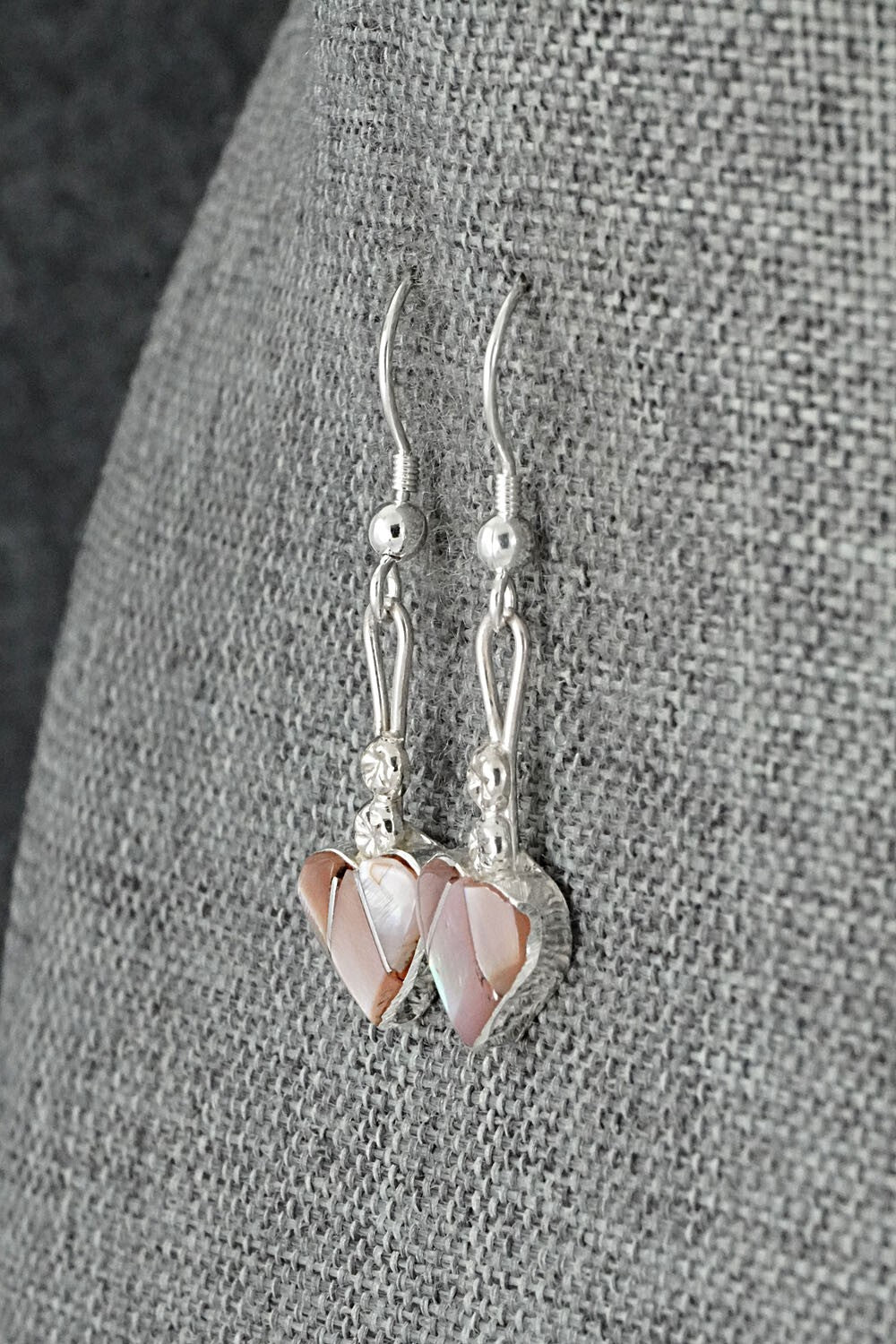 Mother of Pearl Inlay & Sterling Silver Earrings - Ola Eriacho