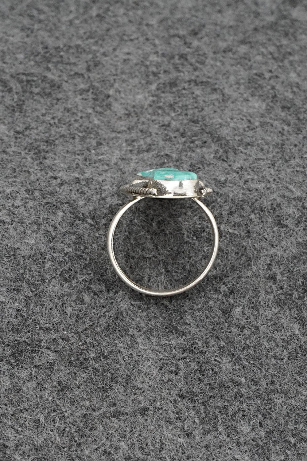 Turquoise & Sterling Silver Ring - Priscilla Reeder - Size 8