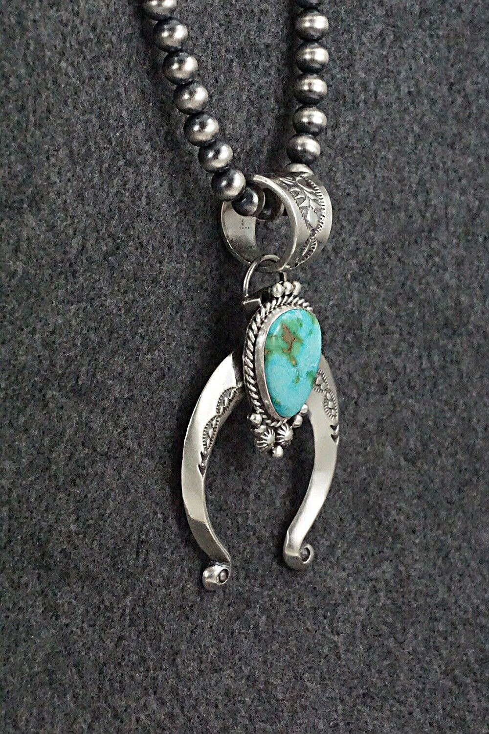 Turquoise & Sterling Silver Necklace - Samuel Yellowhair