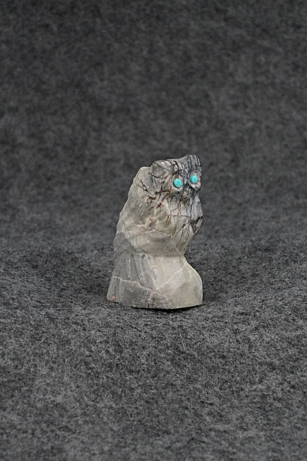 Owl Zuni Fetish Carving - Derrick Kammasee