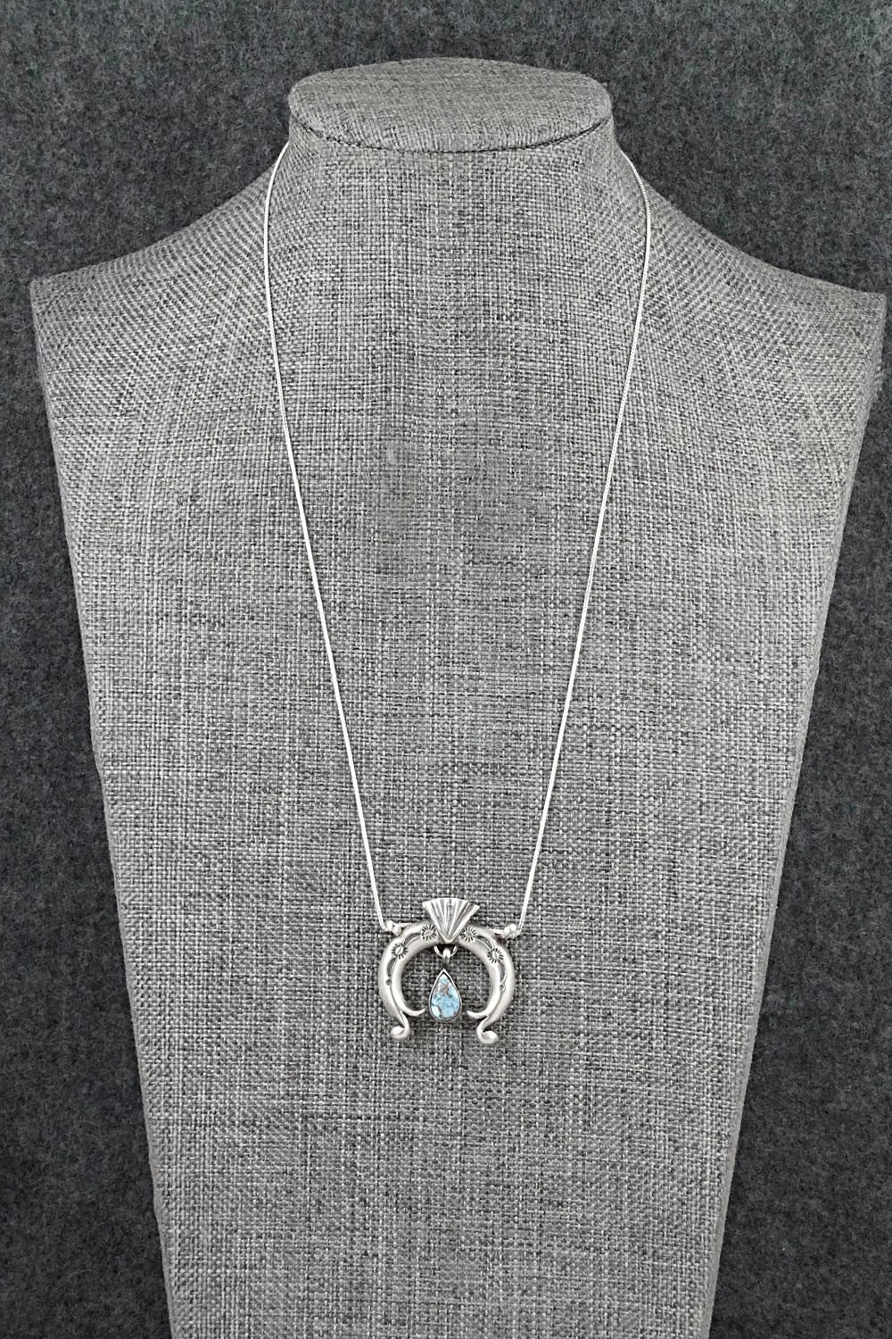 Turquoise & Sterling Silver Necklace - Gary Shorty