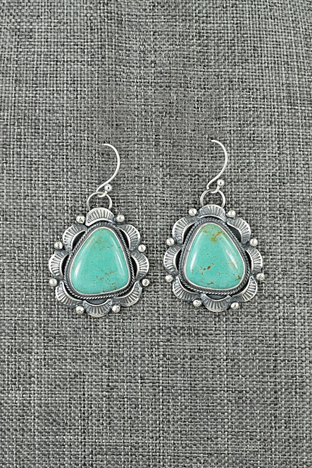 Turquoise & Sterling Silver Earrings - Jackson Hoskie