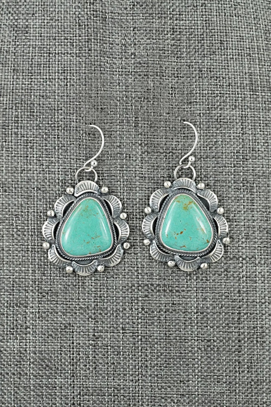 Turquoise & Sterling Silver Earrings - Jackson Hoskie