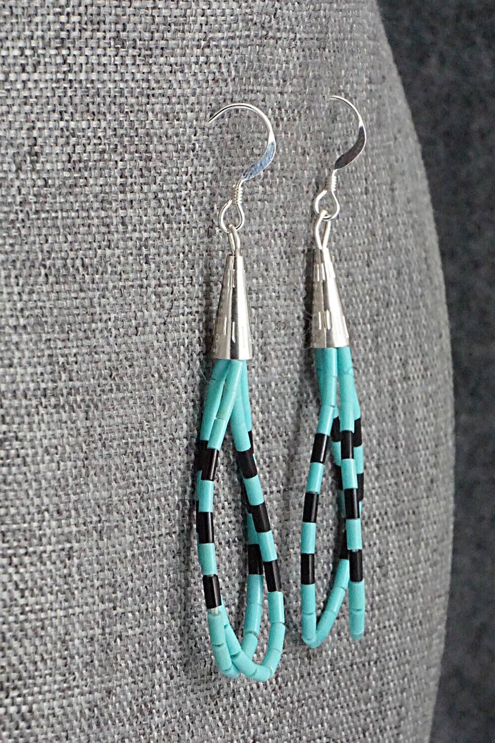 Turquoise & Sterling Silver Earrings - Ramona Bird