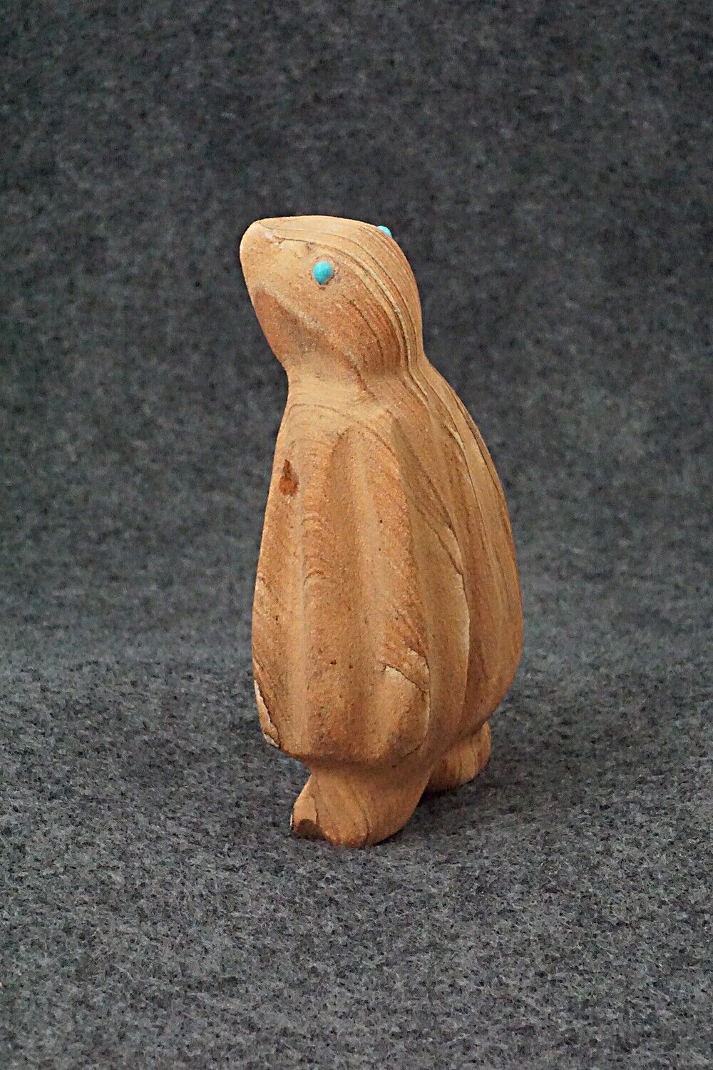 Penguin Zuni Fetish Carving - James Panteah