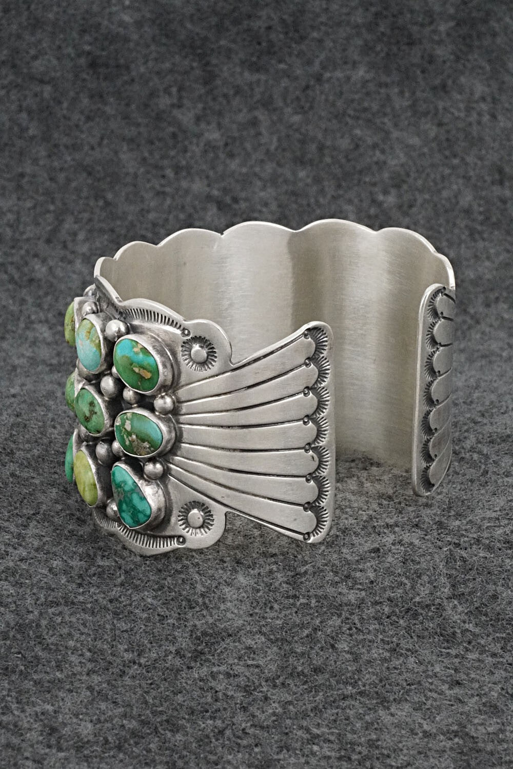 Turquoise & Sterling Silver Bracelet - Tom Lewis