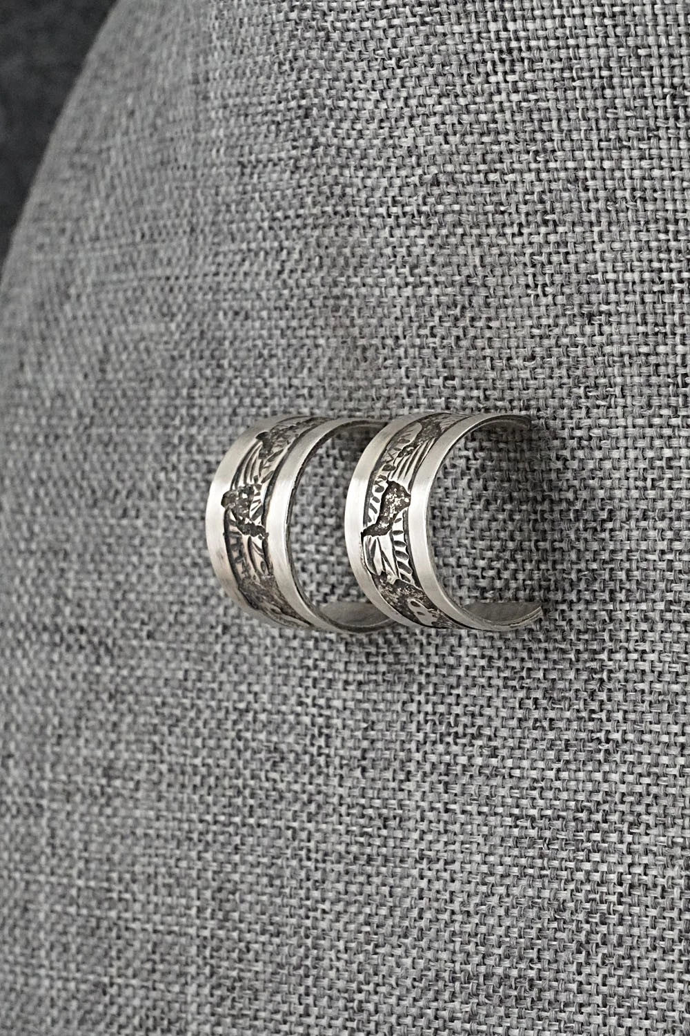 Sterling Silver Hoop Earrings - Elaine Becenti