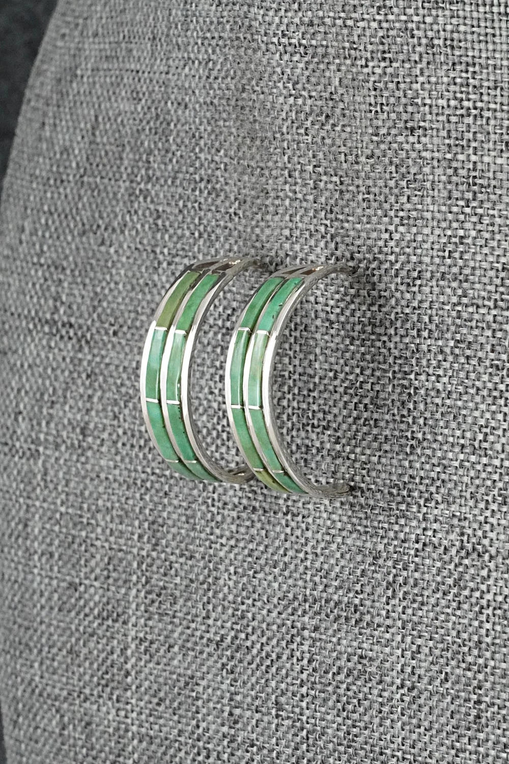 Turquoise & Sterling Silver Earrings - Andrew Enrico