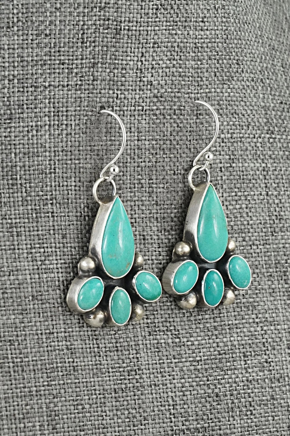 Turquoise & Sterling Silver Earrings - Kathleen Livingston