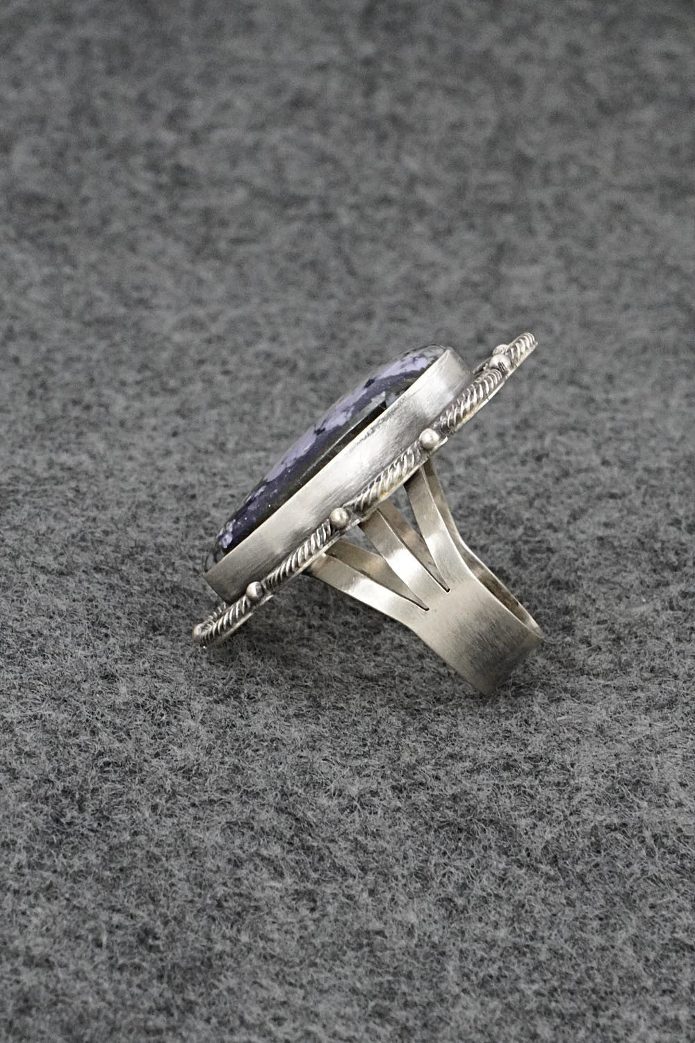 Morado & Sterling Silver Ring - Darrin Livingston - Size 7.5