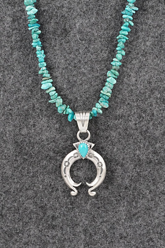 Turquoise & Sterling Silver Necklace - Sharon McCarthy