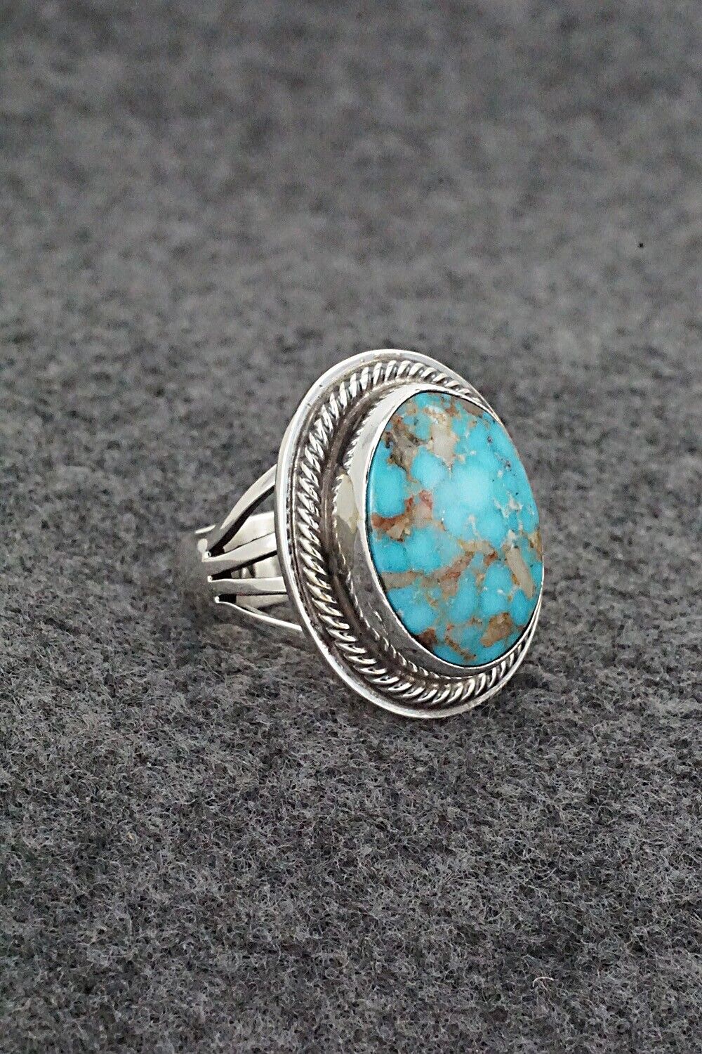 Turquoise & Sterling Silver Ring - Marita Benally - Size 7