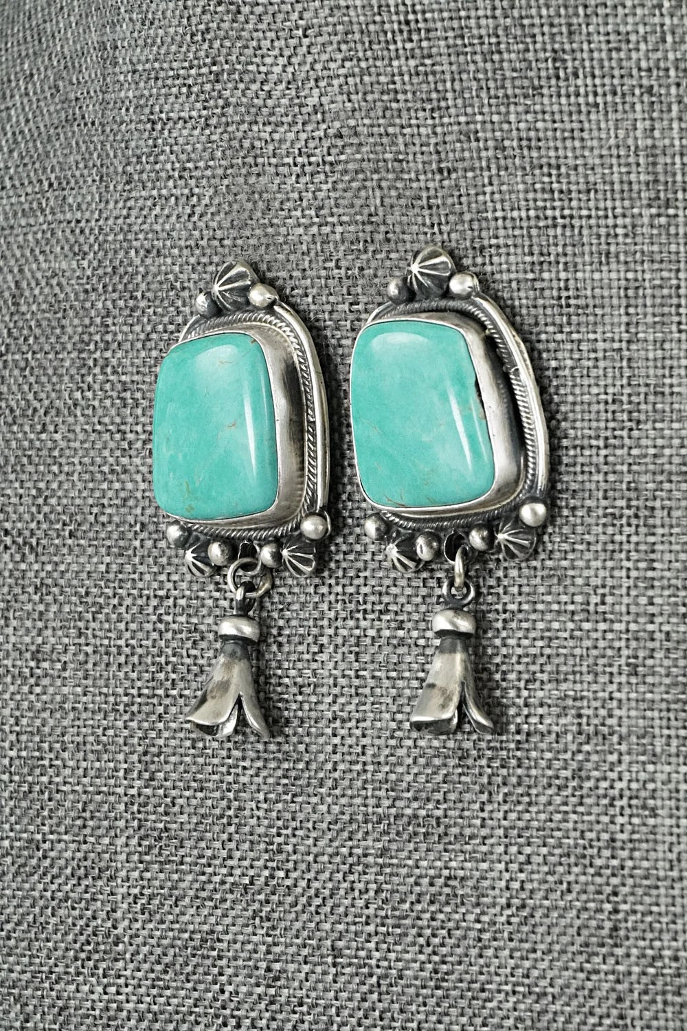 Turquoise & Sterling Silver Earrings - Bobby Johnson