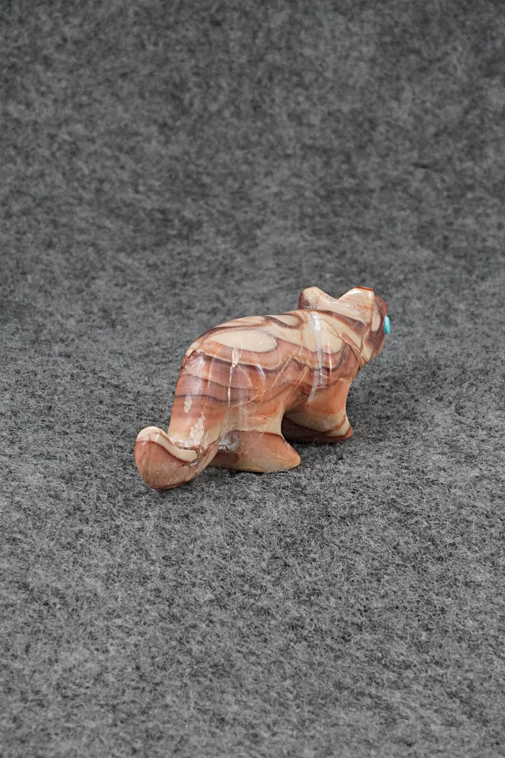 Mountain Lion Zuni Fetish Carving - Ronnie Lunasee