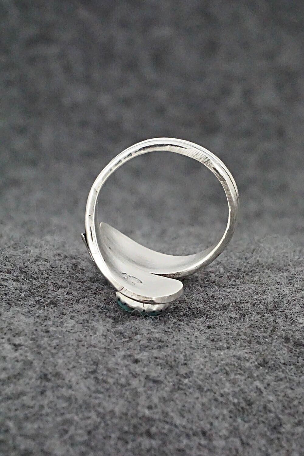 Turquoise & Sterling Silver Ring - Genevieve Francisco - Size 8.5