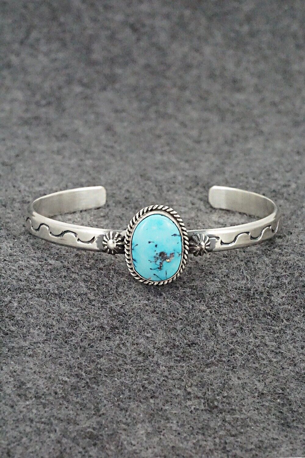 Turquoise & Sterling Silver Bracelet - Samuel Yellowhair