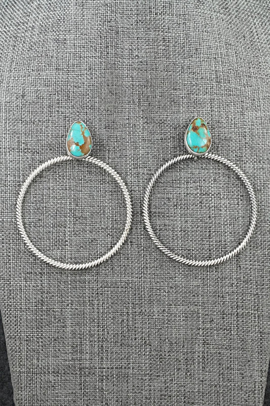 Turquoise & Sterling Silver Earrings - Verley Betone