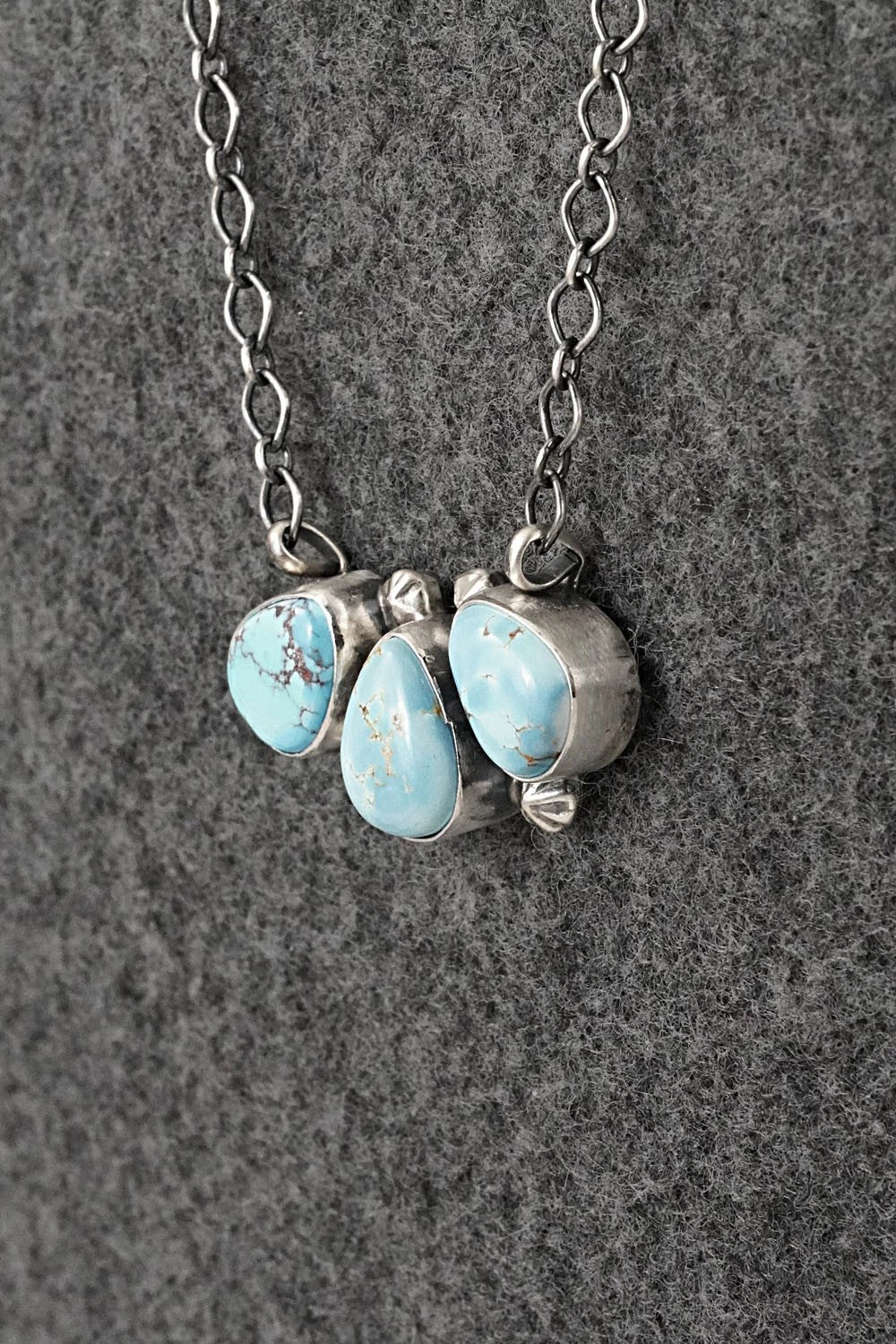 Turquoise & Sterling Silver Necklace - Darrin Livingston