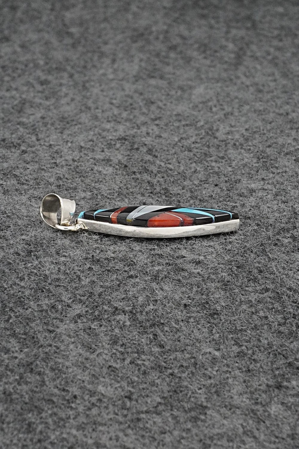 Multi-Stone & Sterling Silver Pendant - Cleo Kallestewa