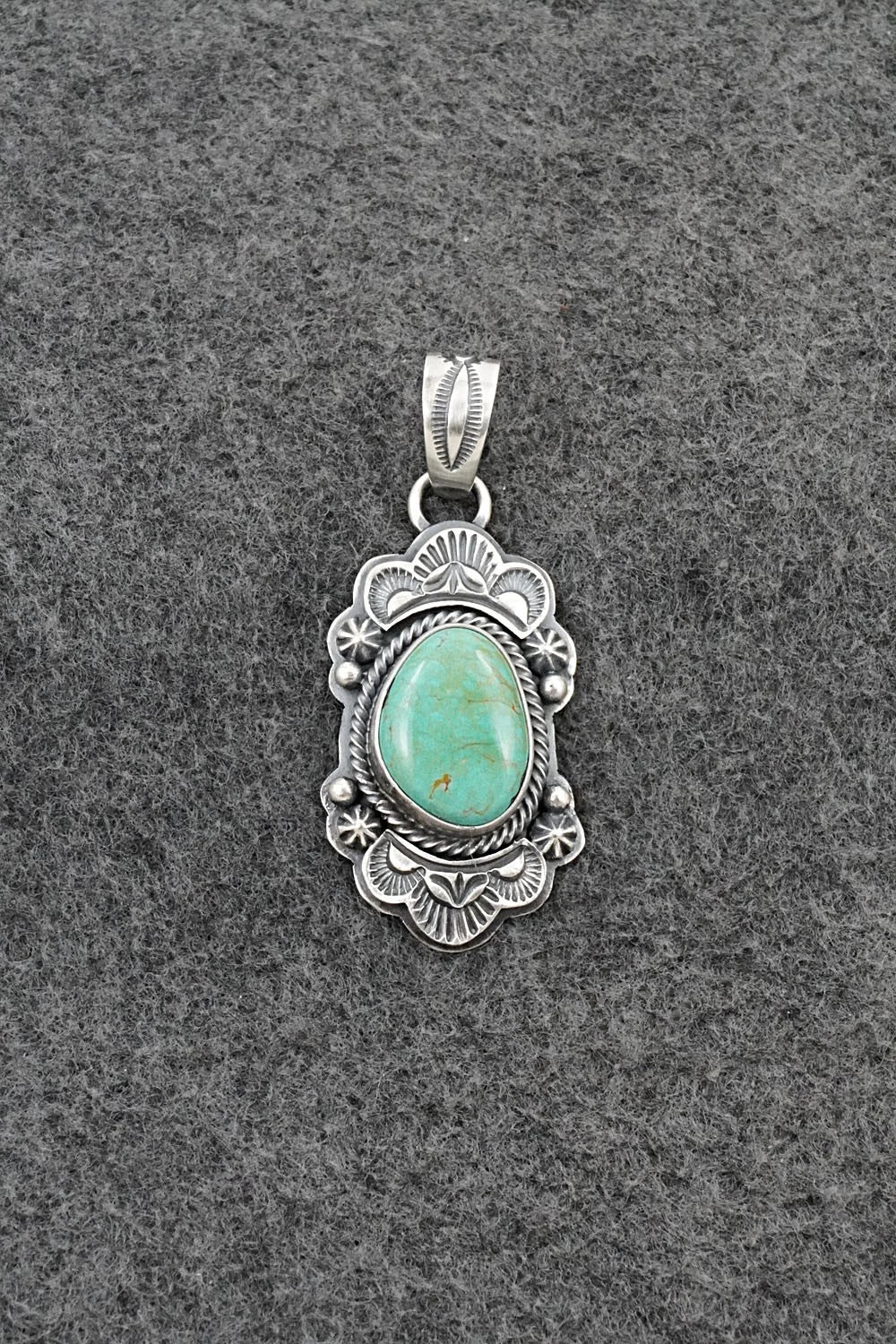 Turquoise & Sterling Silver Pendant - Randy Boyd