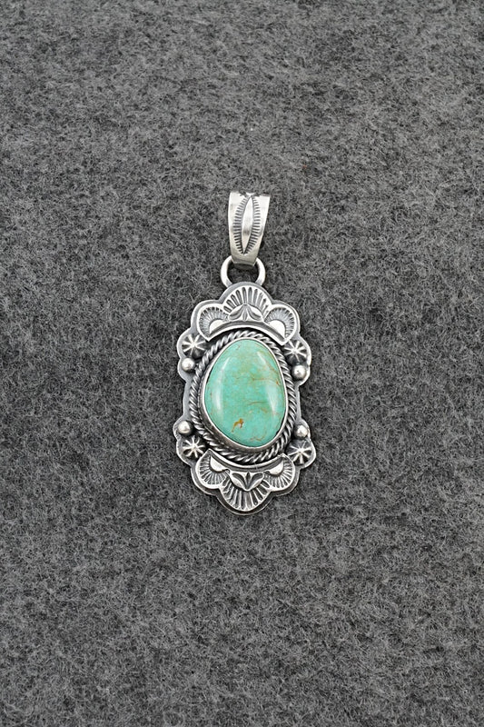 Turquoise & Sterling Silver Pendant - Randy Boyd