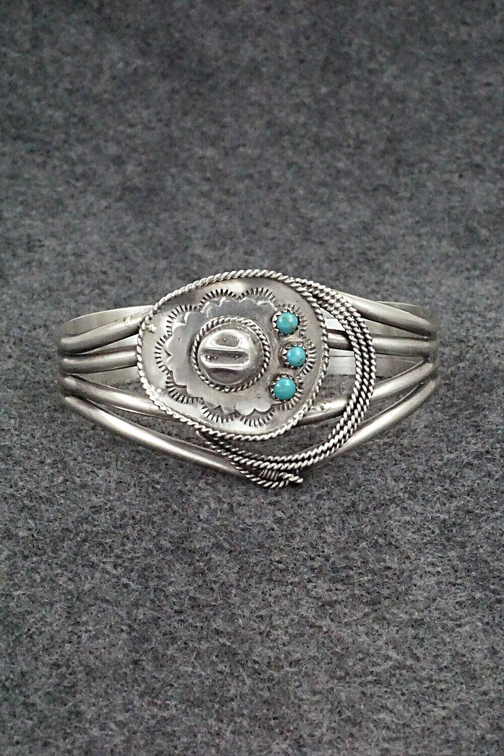 Turquoise & Sterling Silver Bracelet - Bobby Platero