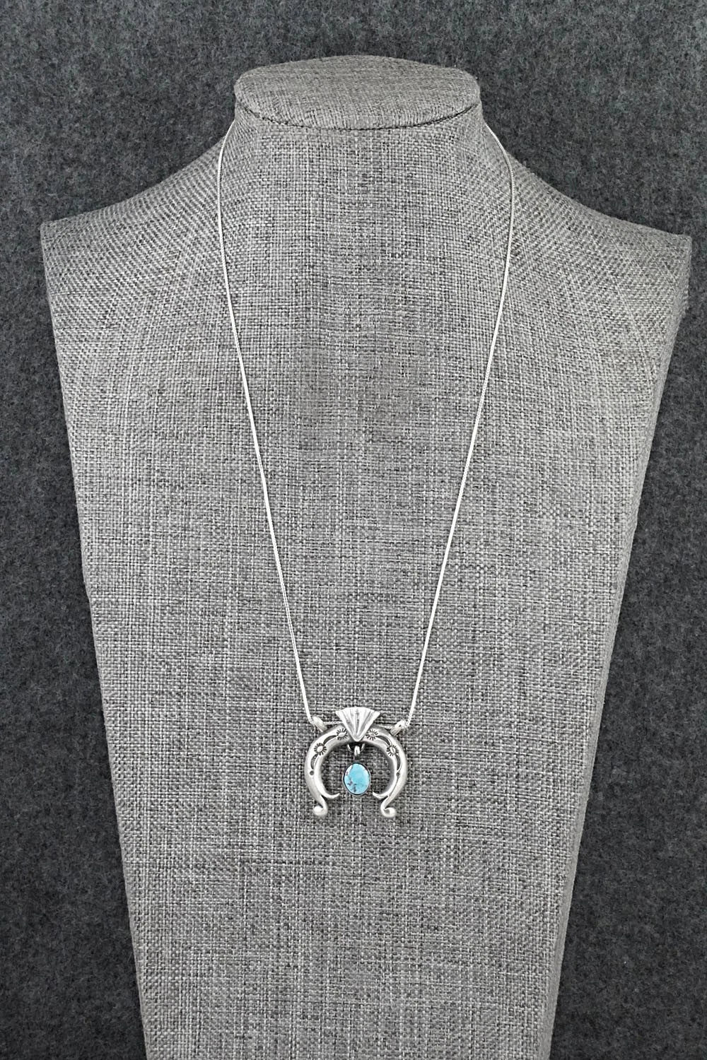 Turquoise & Sterling Silver Necklace - Gary Shorty