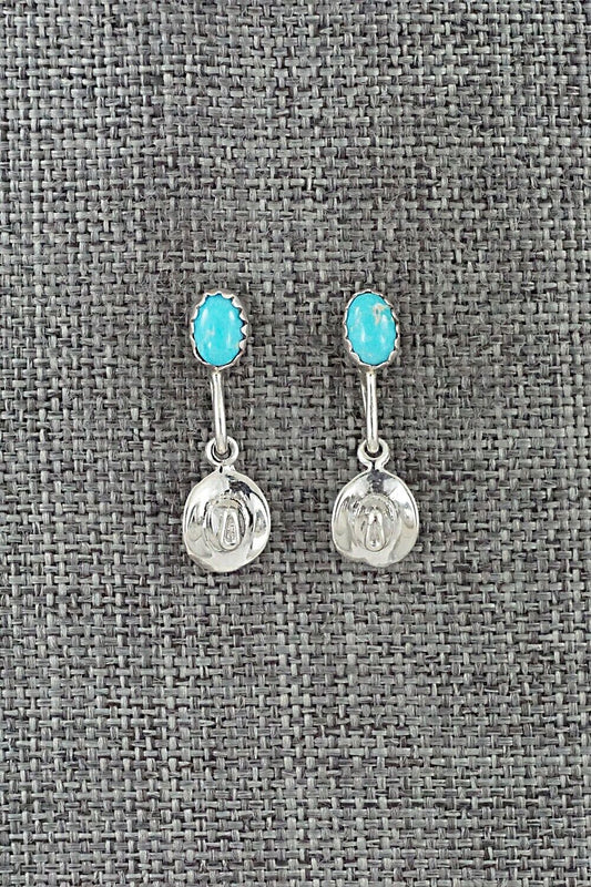 Turquoise & Sterling Silver Earrings - Sharon McCarthy