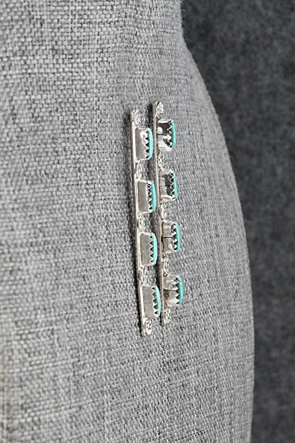 Turquoise & Sterling Silver Earrings - Murray Hannaweeka