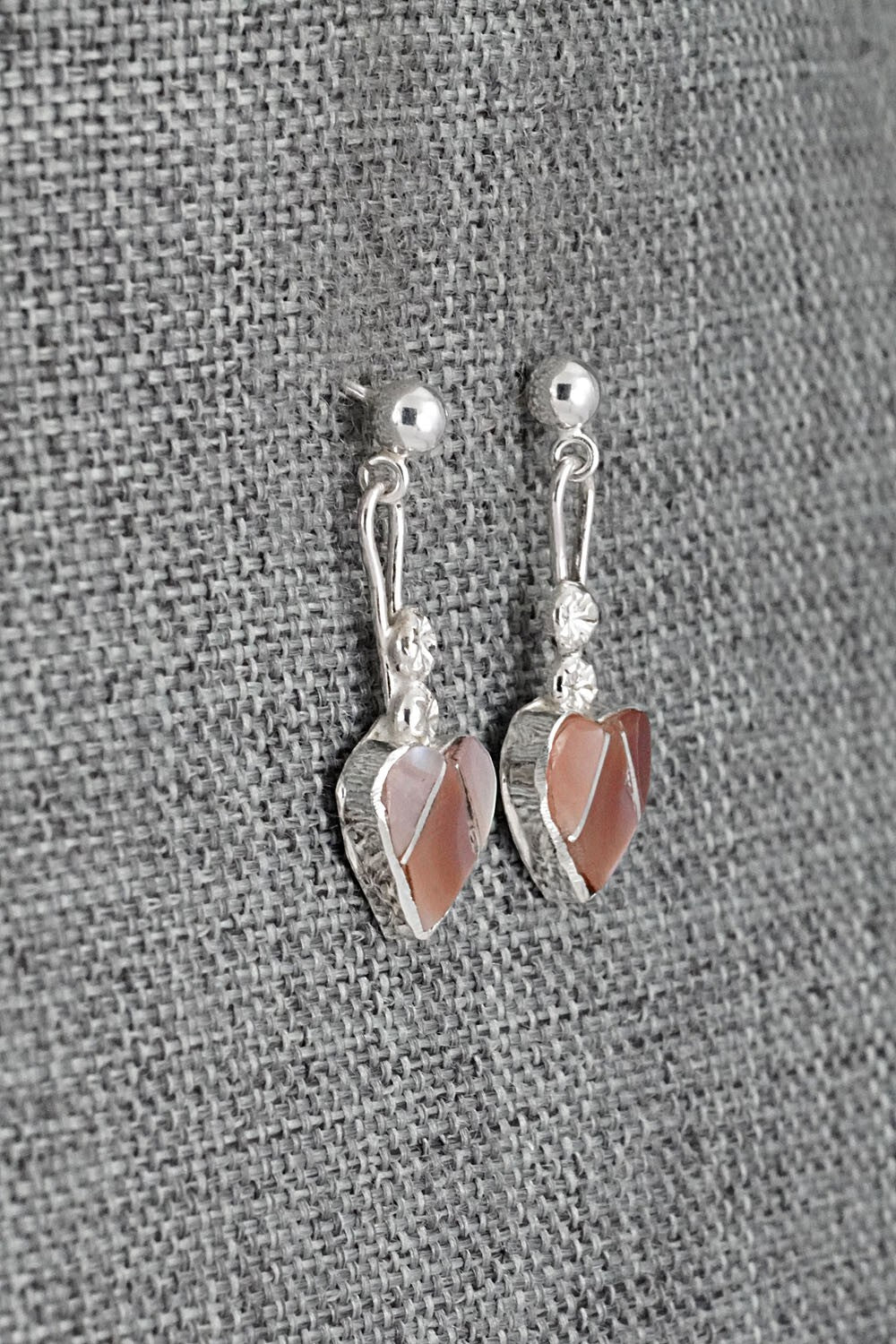 Mother of Pearl Inlay & Sterling Silver Earrings - Ola Eriacho