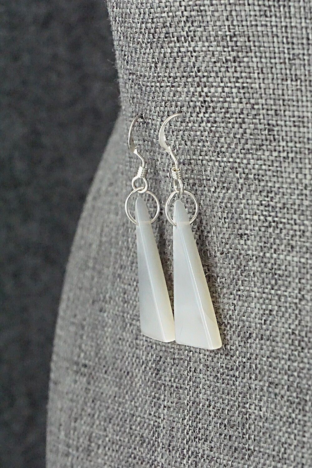 Mother of Pearl & Sterling Silver Earrings - Jesus Espino