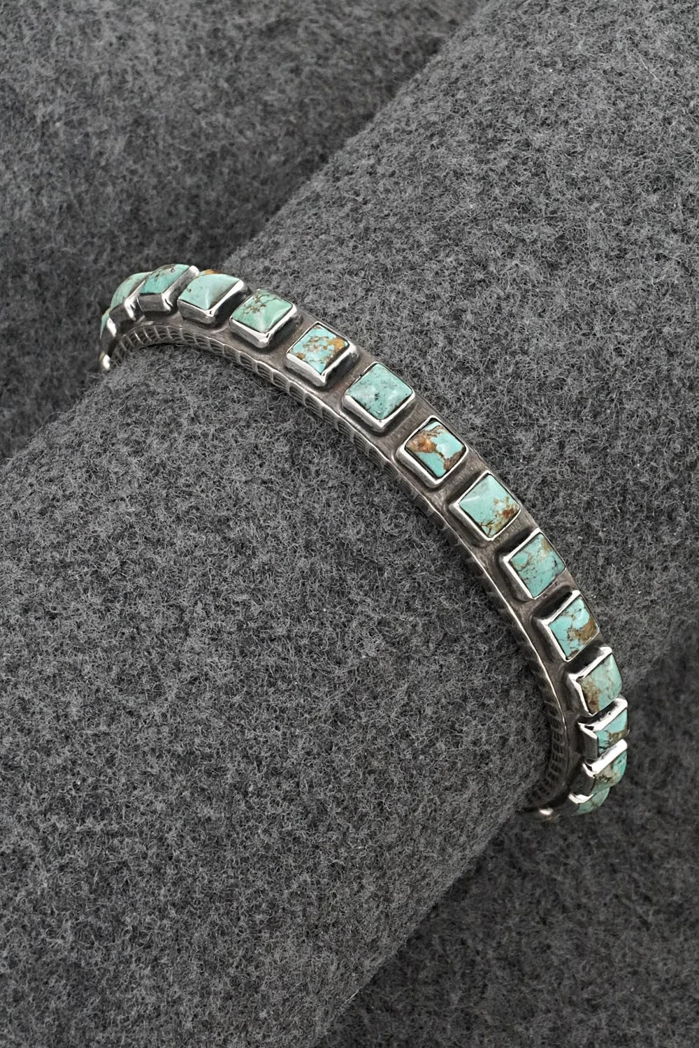 Turquoise & Sterling Silver Bracelet - Ernest Rangel