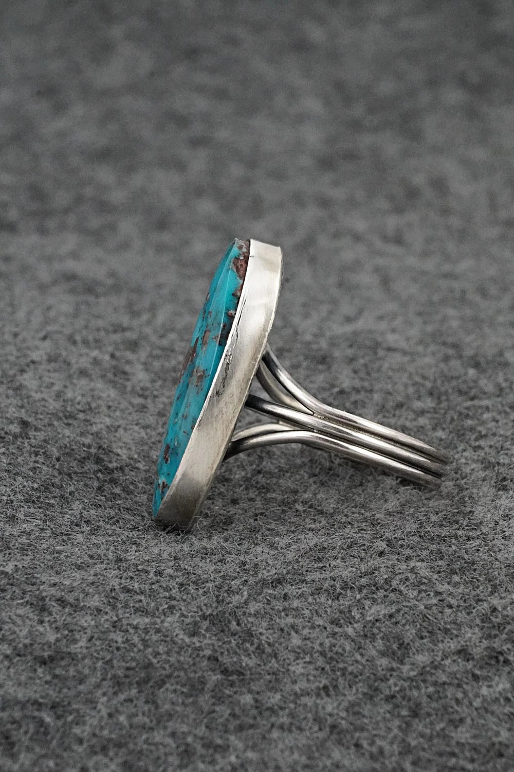 Turquoise & Sterling Silver Ring - Rena Begay - Size 9