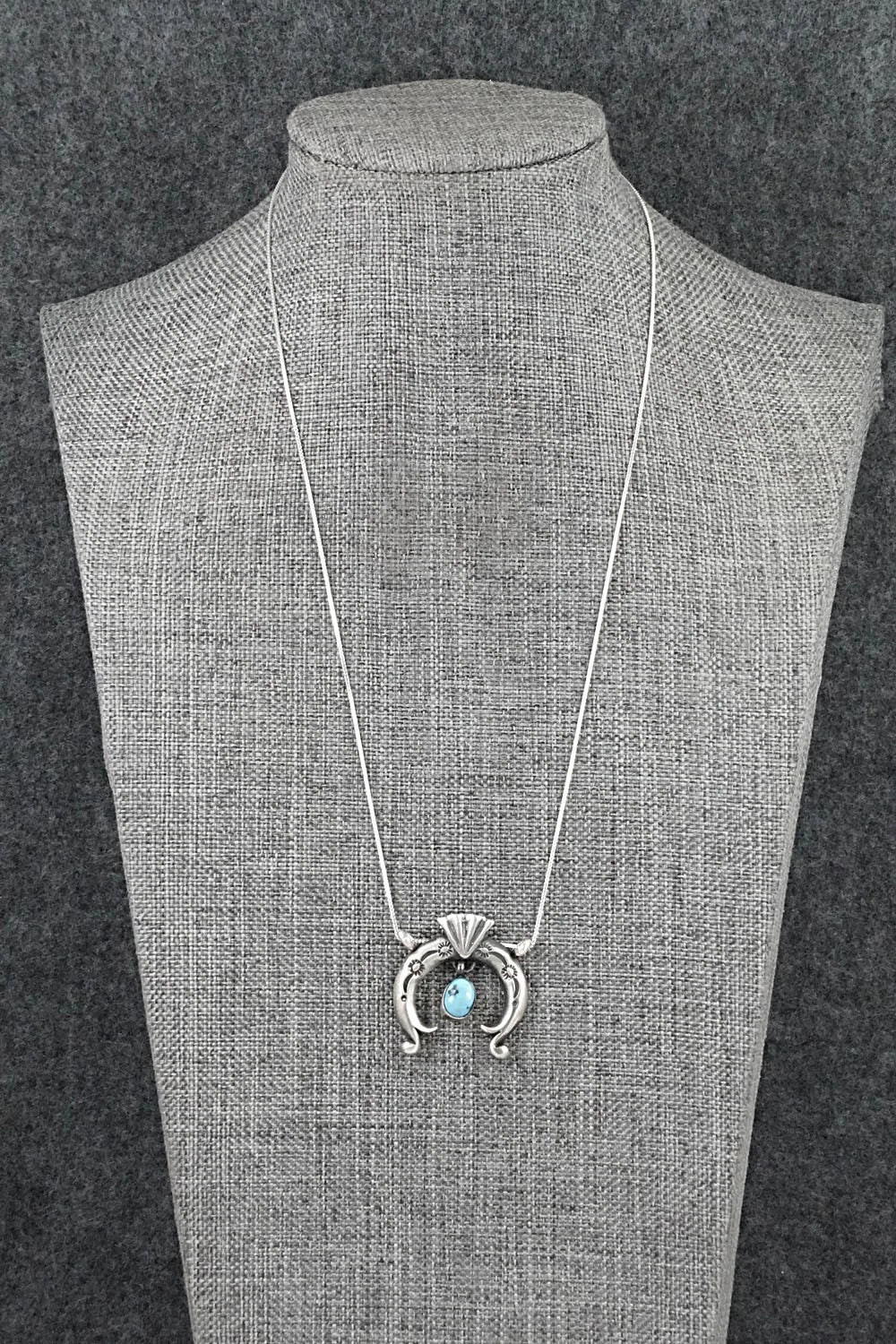 Turquoise & Sterling Silver Necklace - Gary Shorty