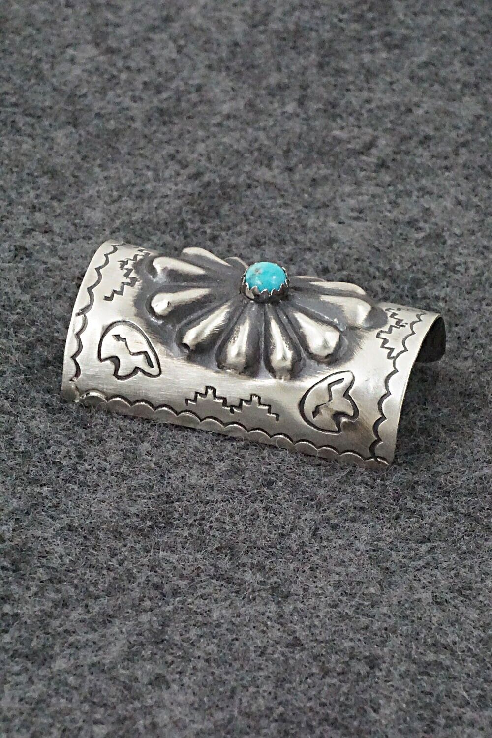 Turquoise & Sterling Silver Hair Pin - Arlene Soce