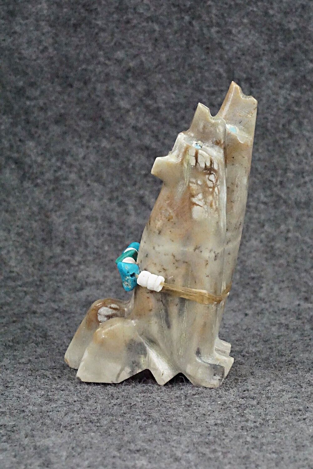 Wolf Pair Zuni Fetish Carving - Tim Lementino