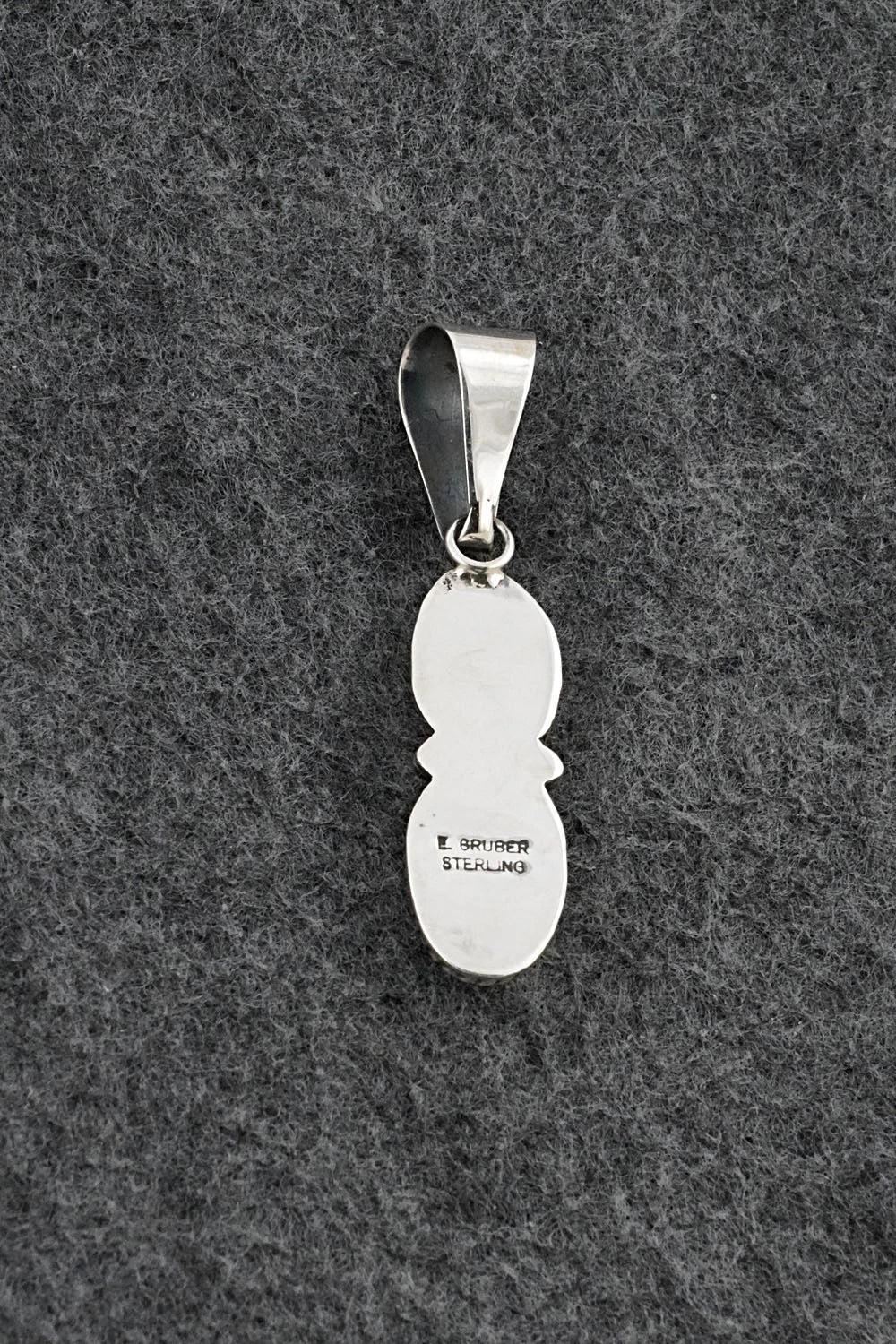 Turquoise & Sterling Silver Pendant - Eugene Gruber