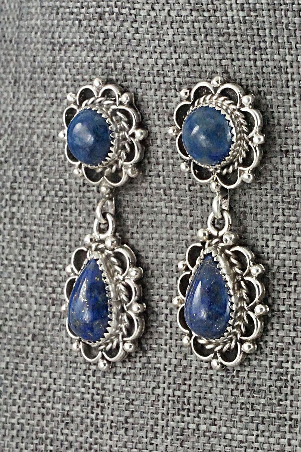 Lapis & Sterling Silver Earrings - Maritta Martinez