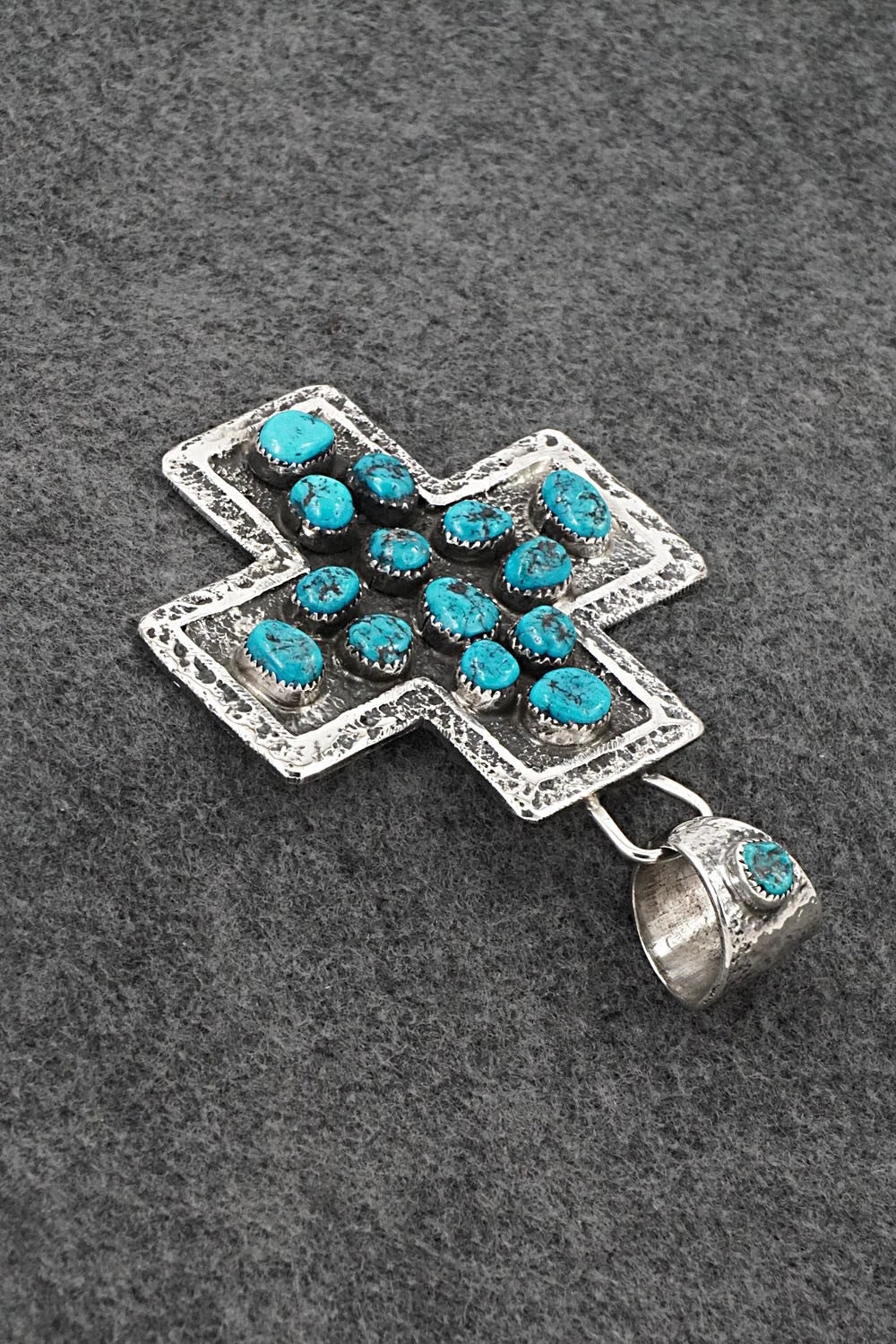 Turquoise & Sterling Silver Pendant - Delbert Arviso