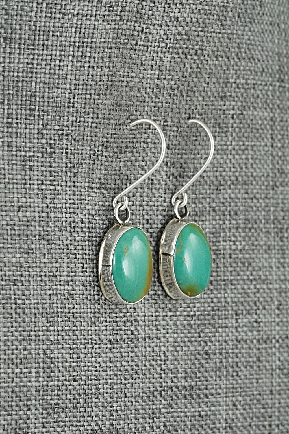 Turquoise & Sterling Silver Earrings - Rosemary Saunders